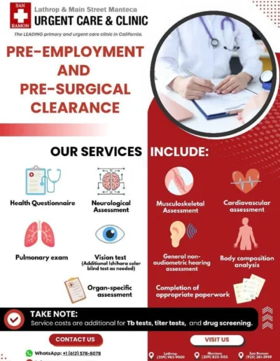 Pre Surgical Clearance Urgent Care